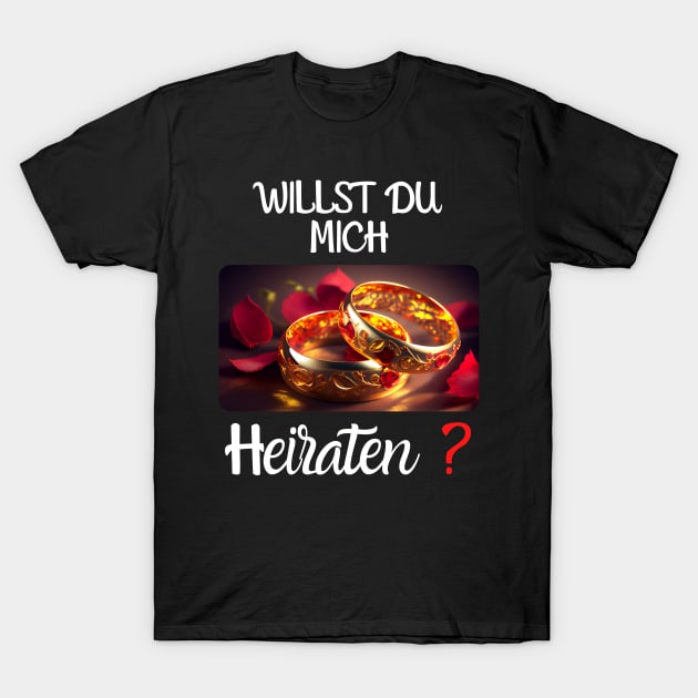 Will You Marry Me? 2 (en) Marriage Proposal T-Shirt by PD-Store